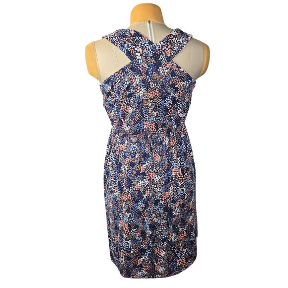 Kaileigh Stitch Fix Women XL Tasha Knit Mini Dress Ditsy Floral Navy Stretch NWT - Picture 5 of 15